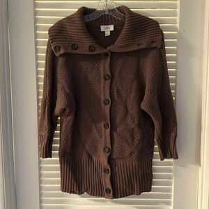 Loft Chunky Cardigan Sweater, Size M